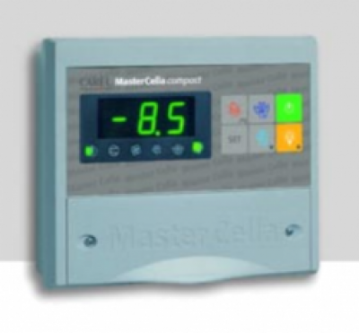 IREVS0EN0A Контроллер IR33+, монтаж в панель, питание 230В АС, 2 датчика NTC, 1 цифровой вход, звук. сигнал, 1 реле: компрессор