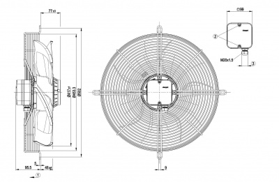 Вентилятор осевой ebmpapst S4E420AU0303