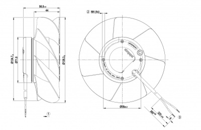 Вентилятор осевой ebmpapst A2S130AA2501