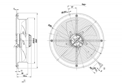 Вентилятор осевой ebmpapst W2E300CP0230