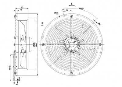 Вентилятор осевой ebmpapst W2E300CP0231