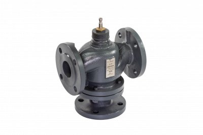 Клапан регулирующий, трехходовой, седельный, фланцевый Ридан VF-3R DN 100, Kvs 160 Клапан регулирующий, трехходовой, седельный, фланцевый Ридан VF-3R DN 100, Kvs 160