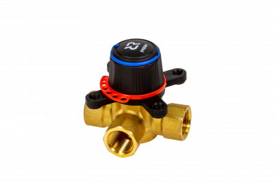 Клапан регулирующий поворотный трехходовой Ридан HRB-3R, DN15, Kvs 1,6